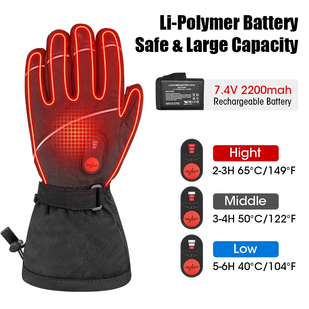Customized Outdoor Heated Prot - Heated Gloves Electric ulasan dan harga